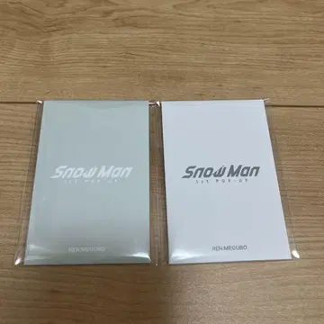 SnowMan 한국 POPUP 팝업 포토 카드 메구로 렌 A B