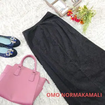 OMO NORMAKAMALI 롱 타이트 스커트 (S 상당) 블랙