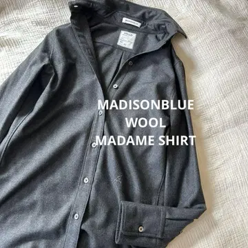 MADISONBLUE 매디슨 블루 울 마담 셔츠 그레이 01