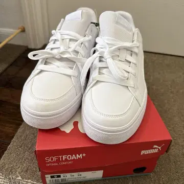 PUMA 화이트 스니커즈 28cm