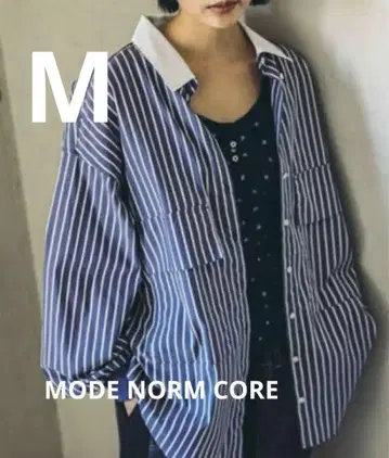 [ MODE NORM COME ] 2WAY 컬러 빅 롱 셔츠