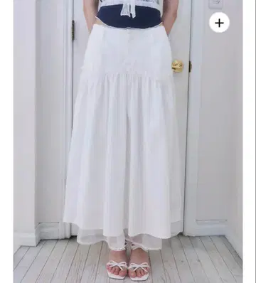 MUGUET 뮤게 레이어드 프릴 롱 스커트