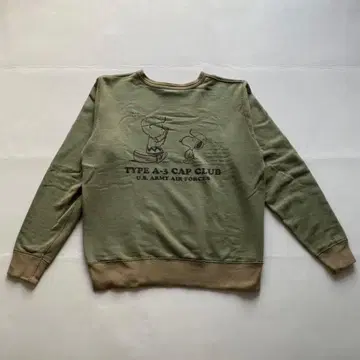 buzz rickson's 맨투맨 카키 SNOOPY 사이즈 L