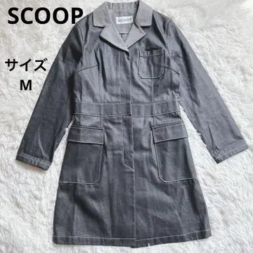 [ SCOOP ] 롱 코트 인조 가죽 M 사이즈 히요쿠 시타테