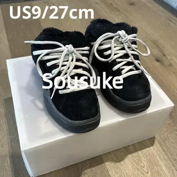 ERL vamps erl 스니커즈 블랙 black US9