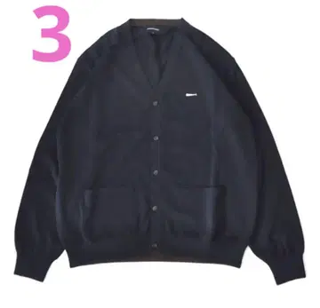 DESCENDANT NURSE KNIT CARDIGAN / NAVY