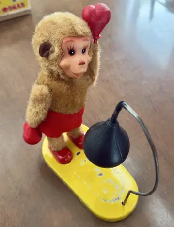 레트로 태엽식 복싱 몽키 완구 쇼와 레트로