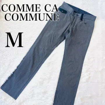 COMME CA COMMUNE 슬림 스트레이트 팬츠 M 사이즈 그레이