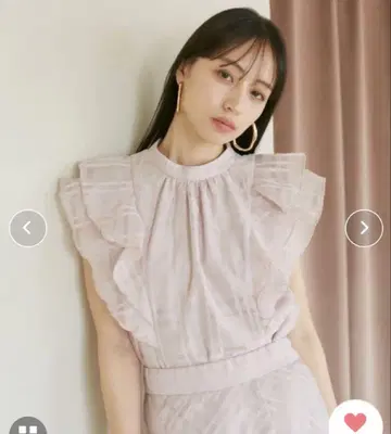 ViS 셋업 가능 시어 체크 슬리브리스 블라우스 핑크