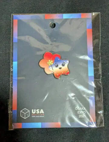 오사카 만박 EXPO 미국관 핀 배지 스파크 USA 벚꽃