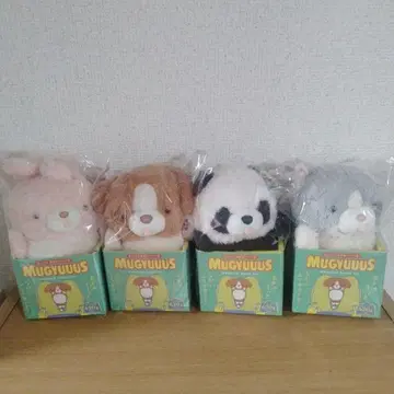 MUGYUUUS 웨이트 포함 봉제 인형 4체 세트
