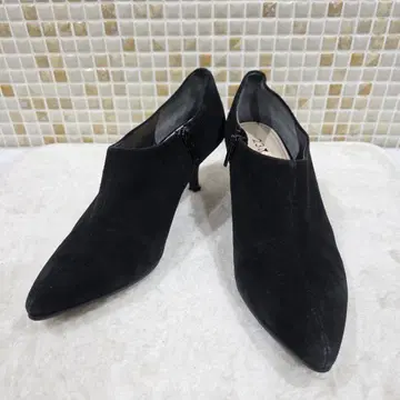 23구 숏부츠 부티 스웨이드 블랙 23.5cm
