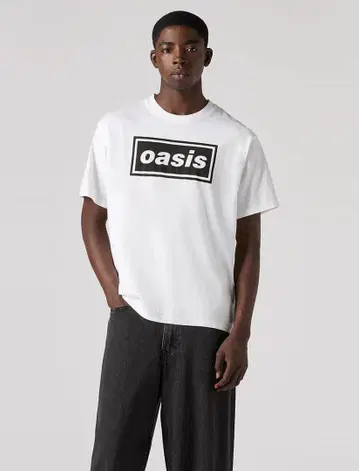LEVI'S x OASIS DECA LOGO 티셔츠 화이트