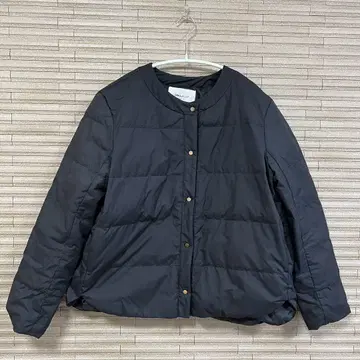노카라 다운 자켓 블랙