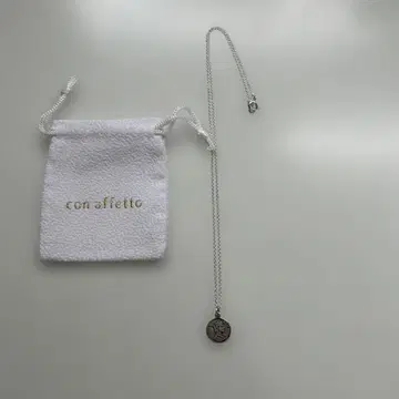 con affetto 콘아페트 코인 목걸이 45cm 부속물 있음 새상품