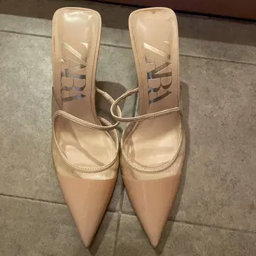 ZARA 베이지 클리어 힐
