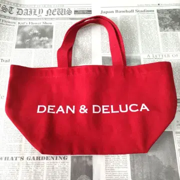 딘&델루카 DEAN & DELUCA 빨간색 토트백