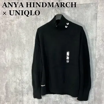 새상품 UNIQLO x ANYA HINDMARCH 캐시미어 하이넥 니트