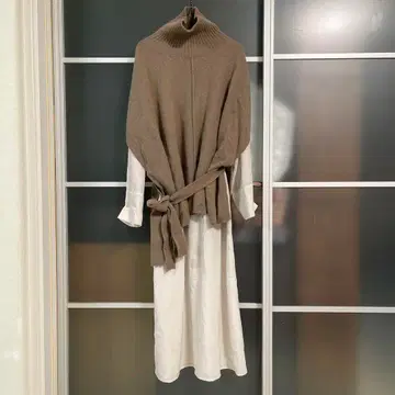 FRAY I.D 레이어드 니트 원피스