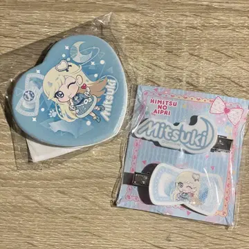 비밀의 아이프리 시부야 TSUTAYA 하트형 거울 앞머리 클립 미츠키