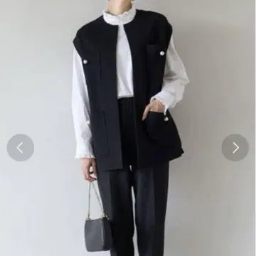 앙피로 very 펄 버튼 베스트 블랙 S 포멀