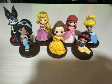 디즈니 프린세스 미니 Q posket 7체 세트