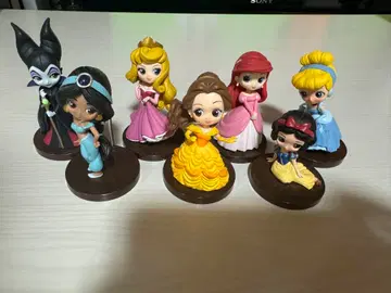 디즈니 프린세스 미니 Q posket 7체 세트