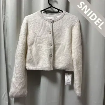 SNIDEL 노카라 자켓 화이트