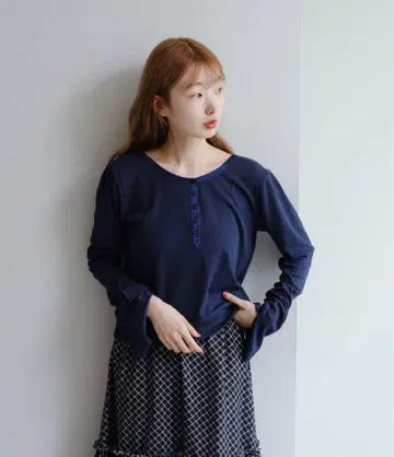 [새상품, 택 포함] kastane 카스타네 헨리 리브 풀오버