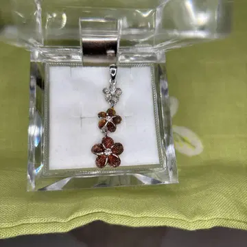 하와이안 주얼리 3연 꽃 실버 925