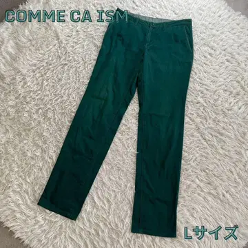 COMME CA ISM 그린 컬러 L 사이즈 치노 팬츠