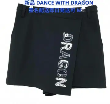 DANCEWITH DRAGON1 댄스위드드래곤 큐롯 스커트 블랙 골프