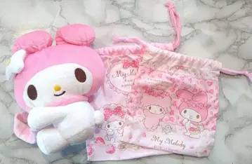 My Melody 봉제 인형 커튼 고정 복조리 3종 세트