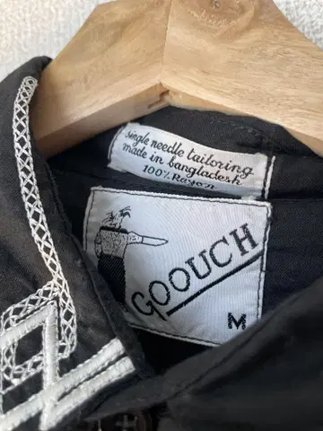GOOUCH 레이온 100% 타투 셔츠