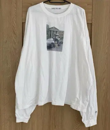 SHENERY 아인슈타인 롱 슬리브 Tee 화이트 F