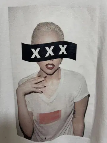 갓 셀렉션 레이디 가가 T셔츠 화이트 XL