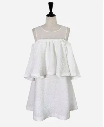 sheller x tweed ruffle mini dress