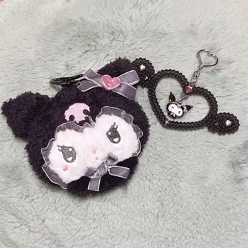 산리오 멜로디 쿠로미 디자인 세트 쿠로미 미니 파우치 키링