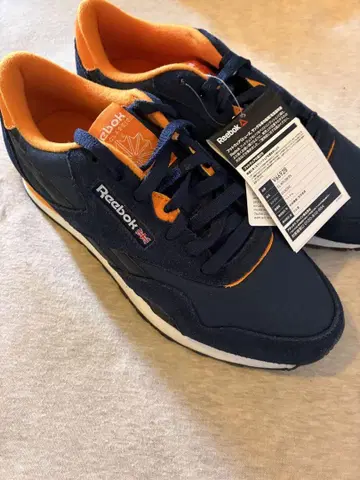 Reebok CL NYLON RS 네이비/오렌지