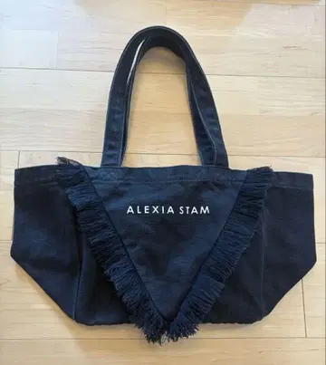 ALEXIA STAM 프린지 토트백 블랙