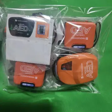4개 가샤폰 미니어처 AED 가챠 피규어