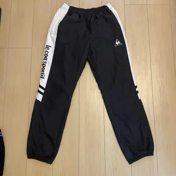 [새상품급] coq sportif 블랙 조거 팬츠 나일론
