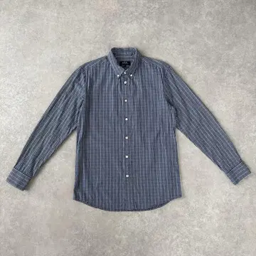 A.P.C. 아페쎄 일본제 원단 체크 긴팔 셔츠