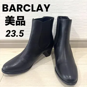 [새상품급] 버클레이 BARCLAY 부츠 사이드 고어 가죽 힐 숏