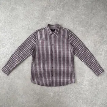 A.P.C. 아페쎄 프랑스제 원단 체크 긴팔 셔츠