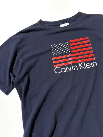 -Calvin Klein- US FLAG LOGO Tee