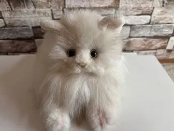 고양이 봉제 인형 고양이 화이트 레트로