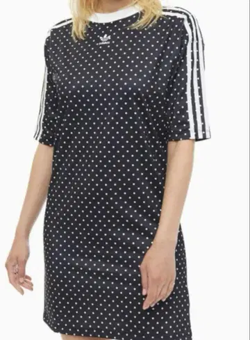 택 포함 새상품 [ adidas ] 아디다스 도트 원피스