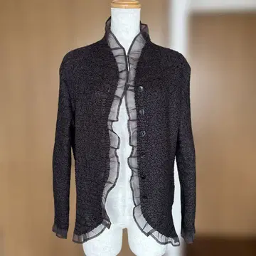 스페치오 자켓 가디건 레이스 가벼운 브라운