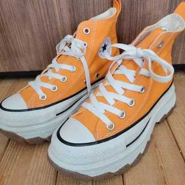 Converse 오렌지 통굽 하이컷 스니커즈